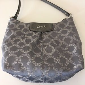 Coach Ashley Op Art Grey Dot Swing Pak